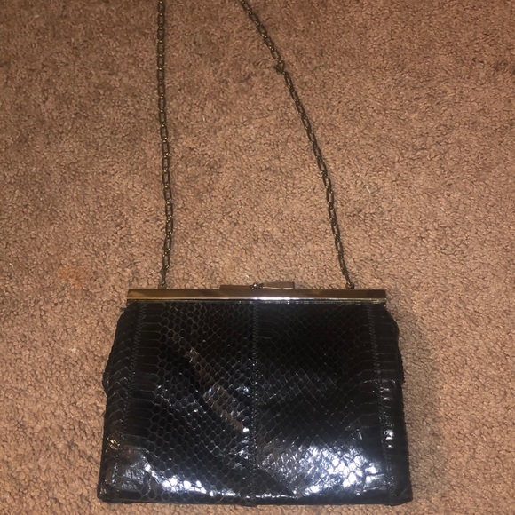 black cocktail purse